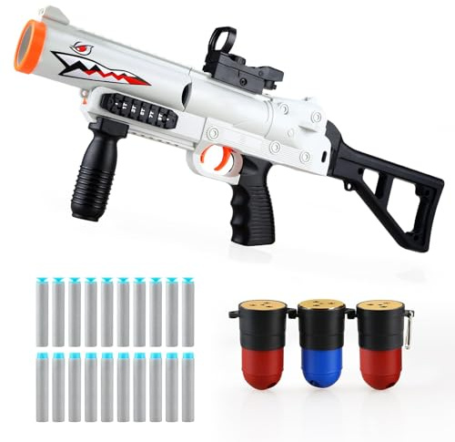 SK MISS Spielzeug Pistole Kinder mit Munition, Schaumstoff-Blaster für Kinder ab 14+ Jahren und Erwachsene