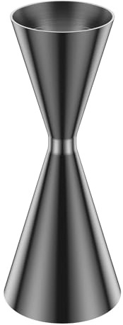 Stainless Steel Cocktail Jigger 30/60 ml Spirit Measure Jigger Japanese Cone Measuring Cup for Home Bar Party Wine Cocktail Shaker Single & Double Shot Professional Drink Spirit Measure(Black)