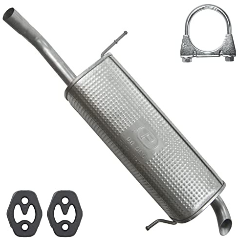 POLMOstrow Pot d’échappement pour Ford Fiesta 6 VI MK6 2008-2012 | Pot d’échappement arrière, Moteurs : 1.25 - 1.4 | Hayon