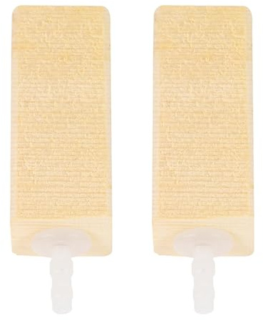 Homoyoyo 2 Piezas Difusor Piedra Aire Acuario Madera Natural Burbujeador Aireador Silencioso para Tanque Peces Aumento Circulación Oxígeno Diseño Duradero y Práctico