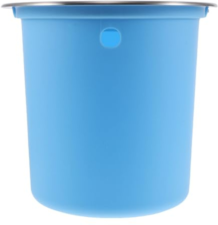 BESPORTBLE Contenitore da Incasso per Cucina con Coperchio a Ribalta in Acciaio Resistente Cestino Integrato da Banco Secchio Plastica Salvaspazio e Silenzioso per Ambienti Domestici e