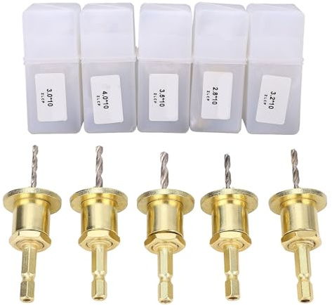 Set di punte per trapano svasatore codolo esagonale regolabile foro conico vite di arresto per fresa svasata diametro 10 mm