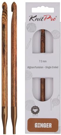 KnitPro Ginger Afghanische/Tunesische Häkelnadel | 7mm