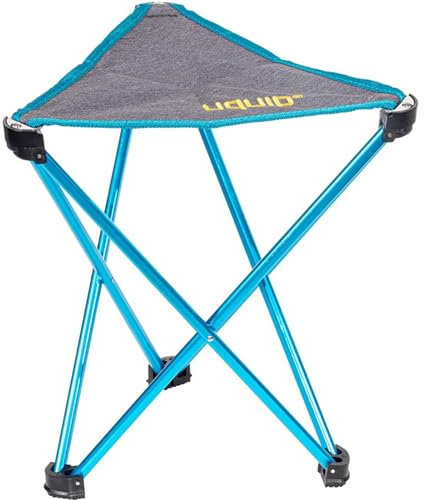 Uquip Dreibeinhocker Trinity L Grey I ultraleichter Faltbarer Campinghocker mit 120 kg Traglast I kompakter Klapphocker aus Aluminium I Falthocker für Camping, Wandern, Radtouren, Festivals & Reisen