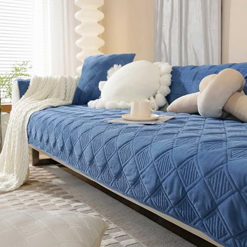 YWQJL Sofabezug 1 2 3 4 Sitzer Sofaschoner rutschfest Couchbezug L Form Waschbarer Dekor Perim Sofa Decken Sofaschutz Katze Hund Decke Doppelseitiger Gesteppter(#1,70x180cm)