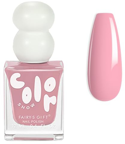 Nail Varnish - Light Pink Nail Polish - Quick Dry Nail Polish - Long Lasting Chip Resistant Baby Pink Nail Varnish - French Manicure Nail Varnish for Art Manicure DIY at Home