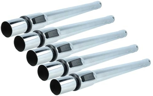 vhbw 5x Tubo aspirador compatible con Eibenstock aspiradora - conexión de 35 mm, 60-97 cm, negro/plata