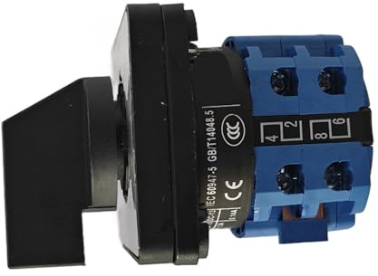 SEAFRONT Conmutador, Interruptor Selector de 3 Posiciones de, 220 V 20 A para Aplicaciones de Circuitos y Control de Motores (Azul negro)