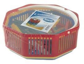 Tontarelli - Cesta para pinzas de la ropa con 30 pinzas