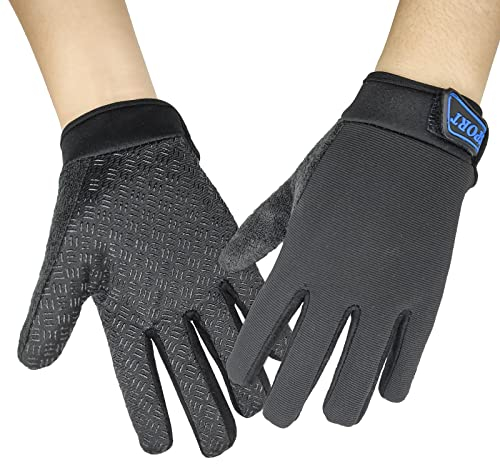 Long Keeper Fahrradhandschuhe Kinder - Jungen Mädchen Sporthandschuhe Fahrrad Handschuhe Kinder für BMX Tretroller Fahr-Rad Outdoor Palme Gel rutschfest