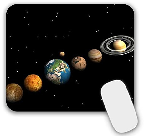 Mousepad Klein Mauspad mit Motiv 24 x 20 x 0,3 cm Schwarz rutschfeste Mauspads für PC,Laptop,Home, Office (201)