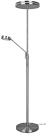 Trio Leuchten LED Stehleuchte Franklin 426510207, Metall Nickel matt, inkl. 35 Watt LED, Farbwechsel, Dimmer |
