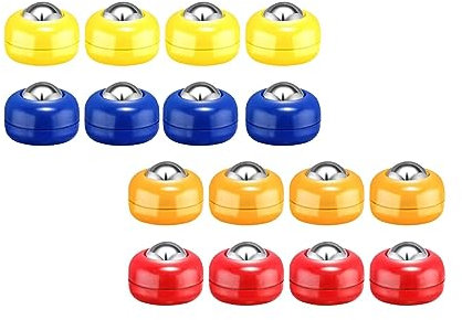Ronyme 16x Mini Pucks de Tejo, Juegos de Tejo para Interiores, Discos para El Hogar Familiar
