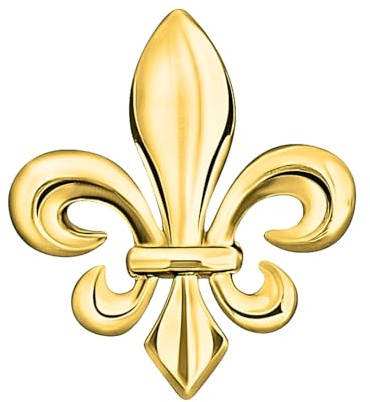 Pins Fleur de Lys | Broche Fleur Classique et Elégante | Pin's France Doré | Pins pour Femme Costume Homme | Accessoires de Chemise Mariage Française Luxe