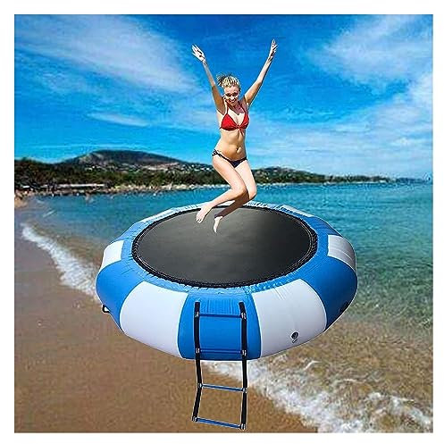 KEuLen Trampolín Inflable de Agua, Castillo Hinchable de Agua, Castillo Hinchable, Centro acuático Inflable, Juego de natación de Ocio acuático de 10 pies