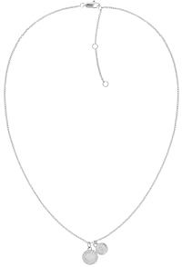 Tommy Hilfiger Jewelry Collier avec Pendentif pour Femme en Acier Inoxydable avec des Cristaux - 2780901