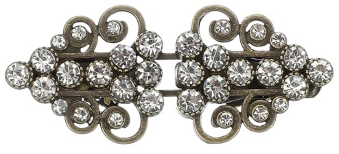uxcell Dress Clips Back Cinch, Retro Sweater Cardigan Shawl Collar Cloak Waist Clips for Different Women Clothing(5.7x2.4x1.4cm, Bronze)