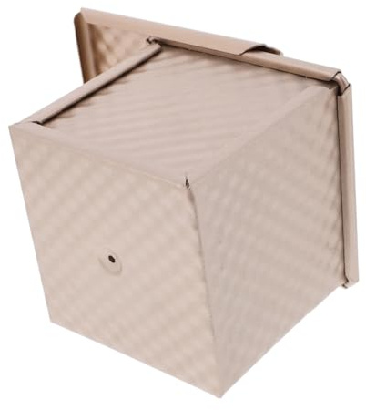 BATHVEVE Moule à Mini Carré avec Couvercle Moule Antiadhésif pour Toast Gâteau et Pâtisserie pour Petite Cuisine et Usage Domestique ou Professionnel