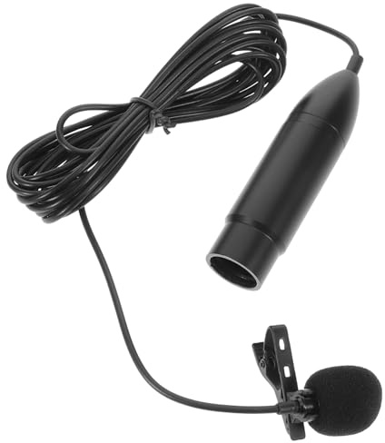 ARTSEWPLY Xlr Three-pin Interface Lavalier Microphone Wearable Lapel Mic with Cable for Audio Recording and Broadcasting Play Condenser Mic for Podcasting and Live Streaming