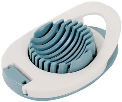 QUXVUIS Eierschneider Erdbeerteiler Splitter Anti Rutsch Eier Multifunktions Gemüse Obst Schneidewerkzeug Küchenhelfer Restaurant, Blau