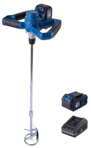 Scheppach Akku Rührwerk BC-PMX100-X | Rührer-Ø 100mm | Rührstablänge 790mm | Drehzahl 650min/1 | Brushless Farbmörtelrührer | Softstart | 20V-IXES-Serie | 10 Jahre Garantie | mit 4Ah Akku & Ladegerät