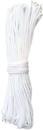 Roman Blind Cord,22 Meters Picture Hanging Cord Roman Blind Cords,White Braided Cords Blindd String Cordfor Crafts Blinds Windows Vertical Blinds Replacement (Nylon core-spun rope 2mm)