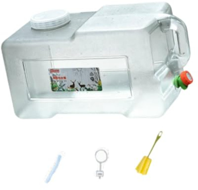 Baoblaze Contenedor Agua para Camping con Grifo, garrafa Gran Capacidad para almacenar Agua, Cubo para Exteriores, Ideal para caravanas, Senderismo, 25l