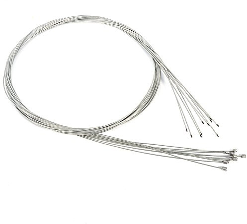 Alomejor 10 x Fahrrad-Schaltwerk-Kabeldraht, Fahrradgetriebe-Innenkabel, Ersatzkabel-Set f¨¹r Fahrrad, Standard