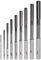 sourcing map Chucking Reamer Set Lathe Machine Reamer Straight Flute Milling Cutter High Speed Steel H7 Tolerance (2mm 3mm 4mm 5mm 6mm 7mm 8mm 9mm 10mm) 9pcs