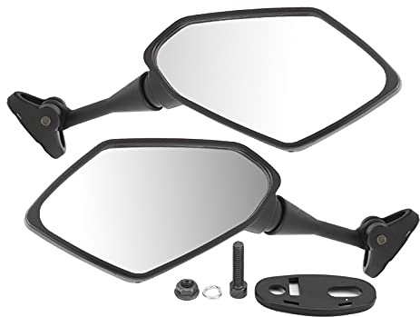 Espejo trasero para motocicleta, un par de espejos retrovisores para motocicleta, repuesto de visibilidad negra para CBR F4 Racing