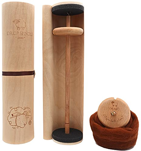 Droppspindel kit – spindel med hög virvel – suspendera spindel med manuell – allt i en presentask – perfekta spinner-presenter – hållbar, lätt att använda