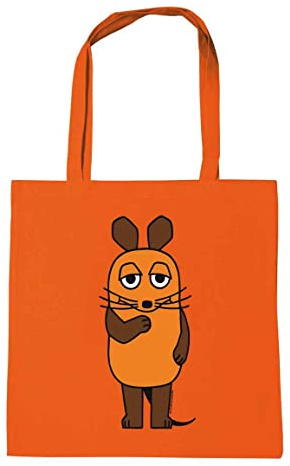 Logoshirt® Die Sendung mit der Maus Baumwolltasche 38x42 cm | Offiziell lizenziertes Maus-Motiv, bedruckt, lange Henkel, ideal für Alltag und Einkauf