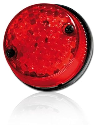 Progress-Line LED Rücklicht Rund mit Kennzeichenbeleuchtung, Rot, E-Geprüft