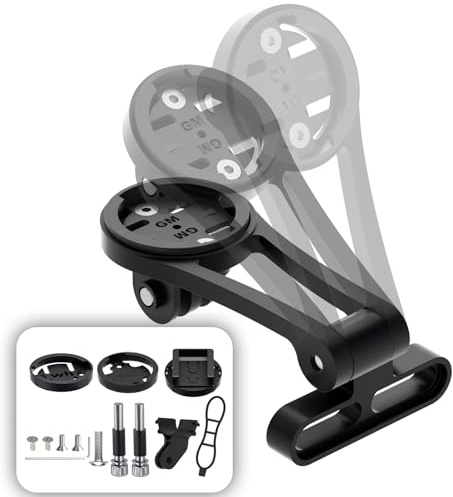 Out Front Mount for Garmin,Garmin Out Front Bike Mount Fit Up to 32mm Center Stem Bolts,Securely Mounts Wahoo,Bryton,Cateye Bike GPS,GoPro Full Range,Horn & Lights,Great for Road/Mountain Rider