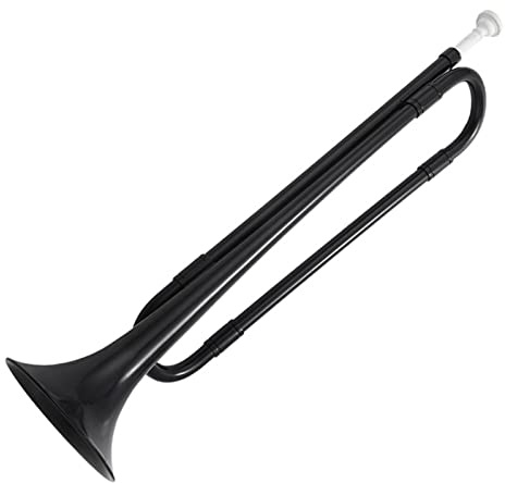 Bugle Call Trompete Schwarze B-Signalhorn-Kavallerie-Trompete, Umweltfreundlicher Kunststoff Mit Mundstück Für Bandschüler Bugle