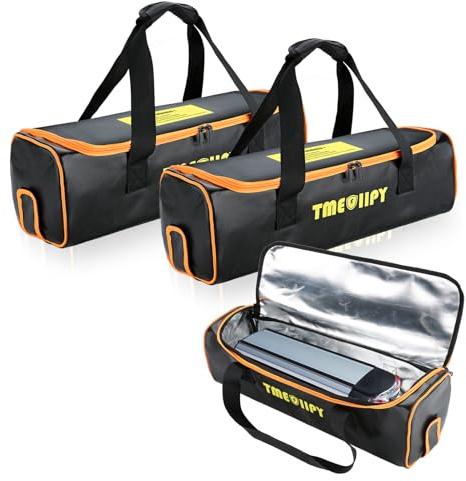 Akku Tasche Feuerfest für Ebike Lipo Battery Aufladung und Lagerung | Feuerfest bis 1800°F, 3-Lagig Material, Wasserdicht, Tragbar für Hause Camping Reisen, für Ebike/Lipo/Powerbank