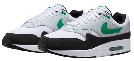 NIKE FN6952-100 Air Max 1 Uomo, White/Stadium Green-Pure Platinum-Black EU 44
