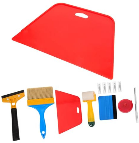 KITANDOVE 12pezzi Strumenti Per Lisciare Da Parati Kit Applicazione Per Pellicole Adesive e Raschietto Per Installazione Facile