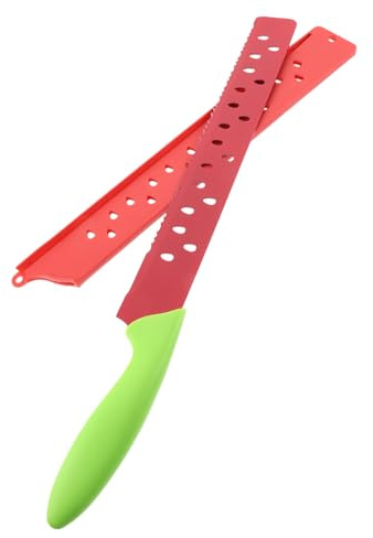 Gatuida Cortador de Sandía para Cortar Melón y Fruta Fácilmente Mango Ergonómico de Acero Inoxidable Cocina