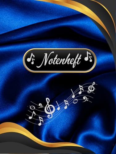 Notenheft Geige Notenbuch Cello Violine Musikunterricht Bratsche Notenlinienheft Große Lineatur Geigenunterricht Anfänger Violoncello Kontrabass ... da Gamba Notensysteme Musiker Rebec 02B03