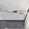 WSJHUHK Hogar y jardín, accesorios de baño, estante de ducha para pared de ducha a ras de suelo, cromado, 80 cm, aluminio