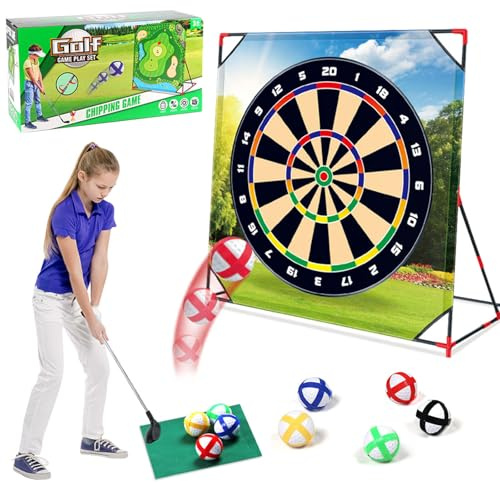 Sticky Golf Darts Chipping Game, Golf Chipping Game Set, Träningsmatta För Slag, Designad För Vuxna, Inkluderar Svingmatta, Målvägg – Uppmuntrar Till Aktiv Lek, Koordination Och Golfkunskape Option B