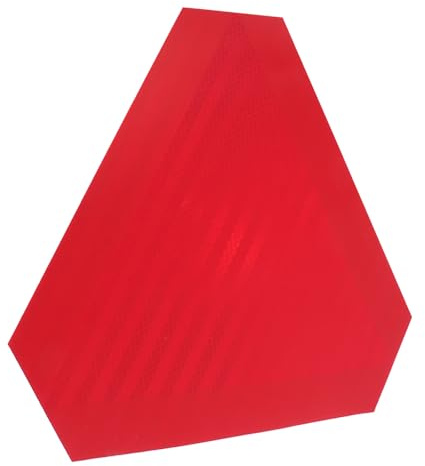 Homoyoyo Segnale Stradale di Avvertimento Riflettente Triangolare in Pvc 34x30 Cm per Veicoli Lenti, Cartello Sicurezza per Carrelli da Golf e Mezzi Agricoli, Segnaletica Visibile