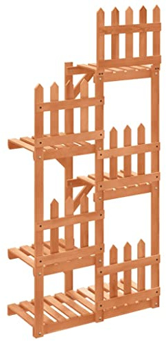 Generico Portafiori 60x25x130 cm in Legno Massello di Abete