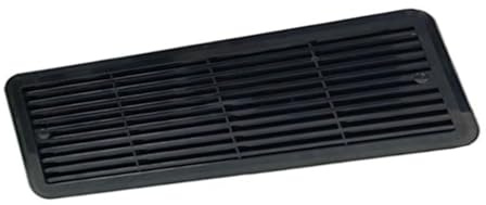 Grille de montage de de réfrigérateur de remplacement for Thetford 62445480, couvercle de en ABS 483 mm x 186 mm avec à persiennes et protection for camping-cars et camping-cars(Black)