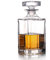 Carafe à décanter en verre avec bouchon géométrique hermétique – Décanteur à whisky pour vin, bourbon, brandy, liqueur, jus, eau, bain de bouche. Verre italien sans plomb (768 ml)
