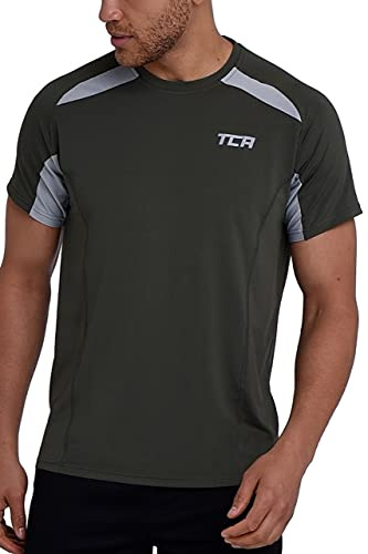 TCA Quickdry Camiseta Gimnasio Hombre - Camiseta Running de Manga Corta - Gym T Shirt - Ropa Fitness