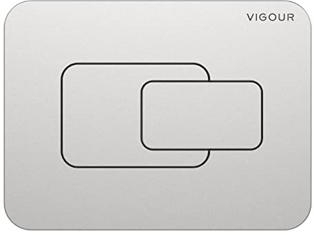 VIGOUR WC-Betätigungsplatte DEE Kunststoff mattchrom V1DEECM