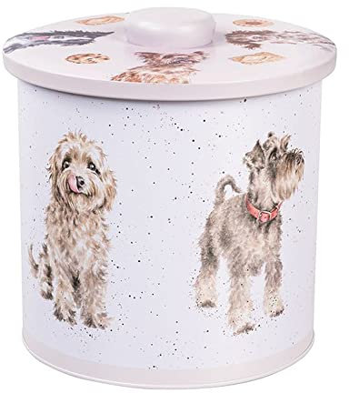 Wrendale Designs by Hannah Dale - A Dog’s Life Biscuit Barrel - 160mm x 155mm