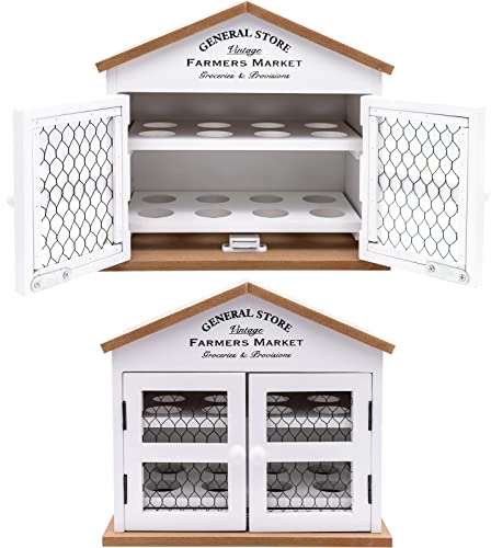 16 Egg Wooden 'General Store' House Storage Holder (US385)
